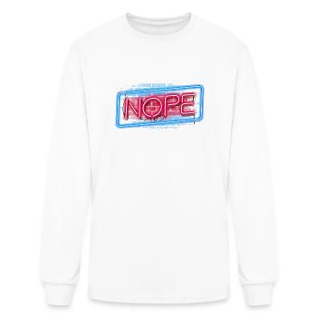 Nope - Men's Long Sleeve T-Shirt - white - Front