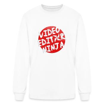 Video Editing Film Editor - Men's Long Sleeve T-Shirt - white - Front