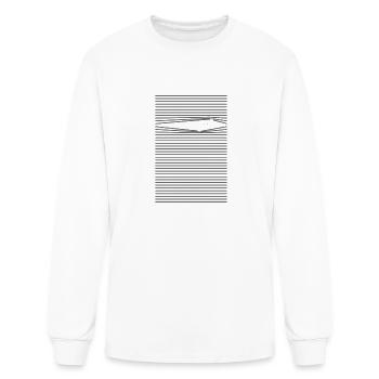 Everybody Knows Thick BLACK - Men's Long Sleeve T-Shirt - white - Front