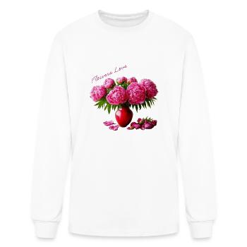 Flowers Love - Men's Long Sleeve T-Shirt - white - Front