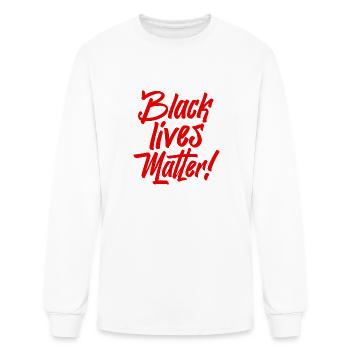 Noir Lives Matt Anti Rassismus 2 - Men's Long Sleeve T-Shirt - white - Front