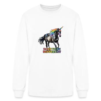 Dare To Be Different - Men's Long Sleeve T-Shirt - white - Front