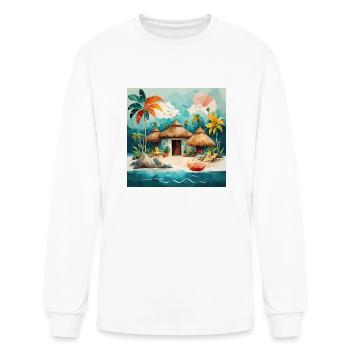 You are the editor of a travel magazine - Men's Long Sleeve T-Shirt - white - Front