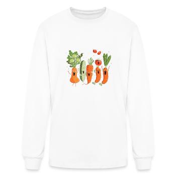 Veggie Choir Comedy - Men's Long Sleeve T-Shirt - white - Front