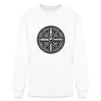 Ancient Viking Symbols Celtic Gaelic - Version 2 - Men's Long Sleeve T-Shirt - white - Front