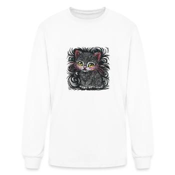 cat lover - Men's Long Sleeve T-Shirt - white - Front