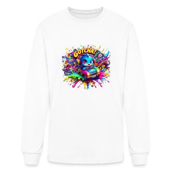 SuperNova Beats: Riffs and Neon Hues - GoTcHa! - Men's Long Sleeve T-Shirt - white - Front