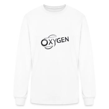 Breath of Life: Oxygen Infused , t-shirt , sticker - Men's Long Sleeve T-Shirt - white - Front