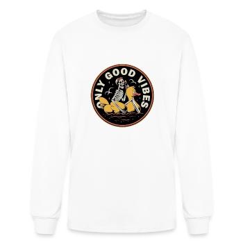 good vibe - Men's Long Sleeve T-Shirt - white - Front