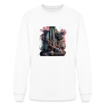 Fusion Techno-Organique - T-shirt à manches longues Homme - blanc - Devant