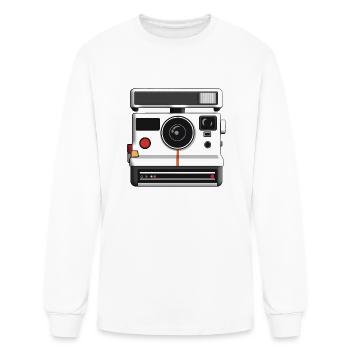 Vintage Polaroid Camera - Men's Long Sleeve T-Shirt - white - Front