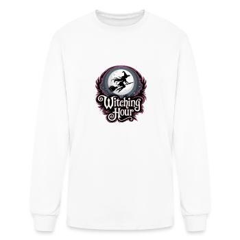 Witch At Full Moon - Witching Hour - Men's Long Sleeve T-Shirt - white - Front