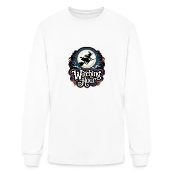 Witch At Full Moon - Witching Hour - Men's Long Sleeve T-Shirt - white - Front