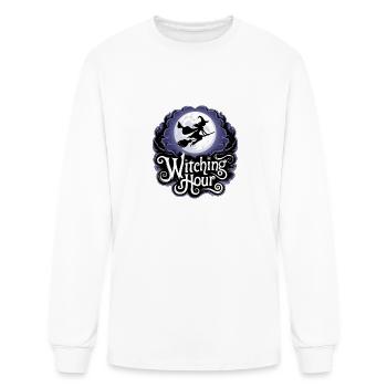 Witch At Full Moon - Witching Hour - Men's Long Sleeve T-Shirt - white - Front
