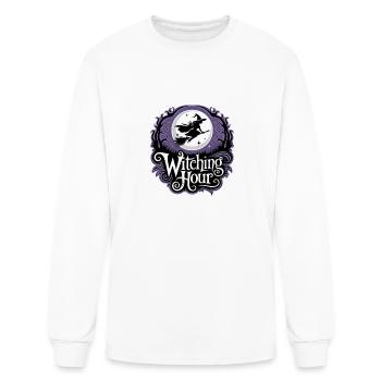Witch At Full Moon - Witching Hour - Men's Long Sleeve T-Shirt - white - Front
