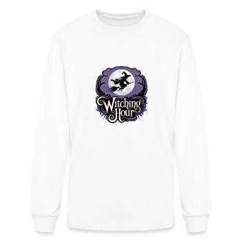 Witch At Full Moon - Witching Hour - Men's Long Sleeve T-Shirt - white - Front