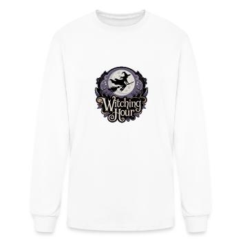 Witch At Full Moon - Witching Hour - Men's Long Sleeve T-Shirt - white - Front