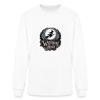 Witch At Full Moon - Witching Hour - Men's Long Sleeve T-Shirt - white - Front