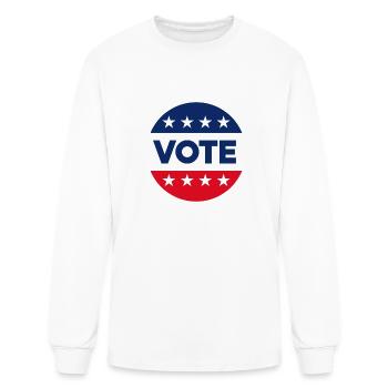 VOTE - Men's Long Sleeve T-Shirt - white - Front