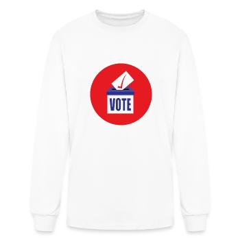 VOTE - Men's Long Sleeve T-Shirt - white - Front