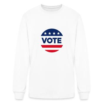 VOTE - Men's Long Sleeve T-Shirt - white - Front