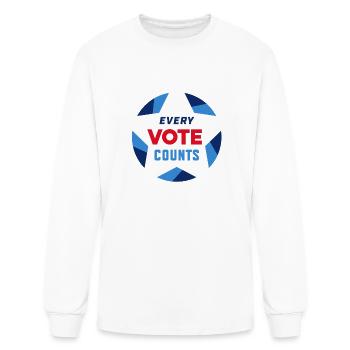 VOTE - Men's Long Sleeve T-Shirt - white - Front