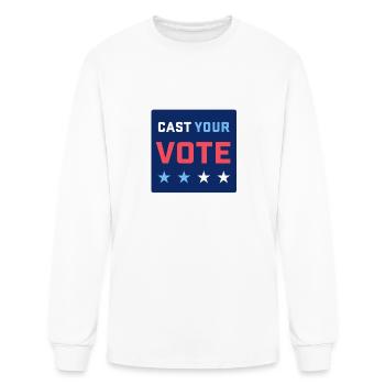 VOTE - Men's Long Sleeve T-Shirt - white - Front