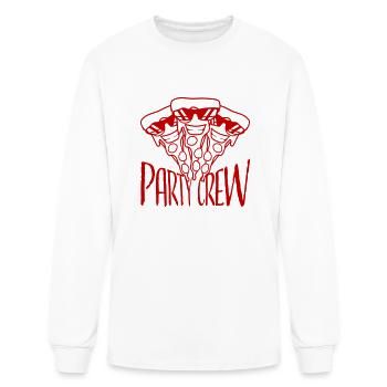 Pizza Salami Fast Food Party Crew Sunglasses Team - Men's Long Sleeve T-Shirt - white - Front