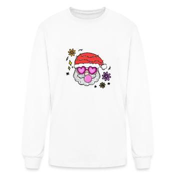 Cool Retro Santa Claus - Men's Long Sleeve T-Shirt - white - Front
