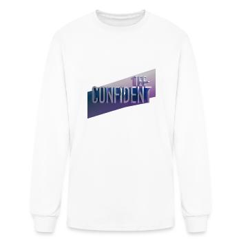 tee-confident - Men's Long Sleeve T-Shirt - white - Front
