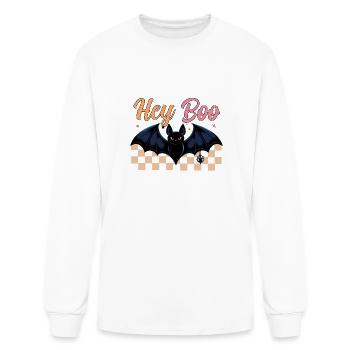 Hey Boo - Men's Long Sleeve T-Shirt - white - Front