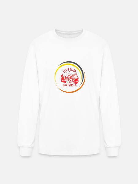 camp, adventure, exploring - Men's Long Sleeve T-Shirt - white