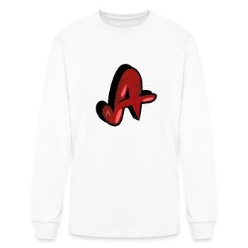 A (Red Camo) - Men's Long Sleeve T-Shirt - white - Front