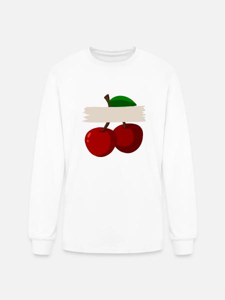 Cherry - Men's Long Sleeve T-Shirt - white