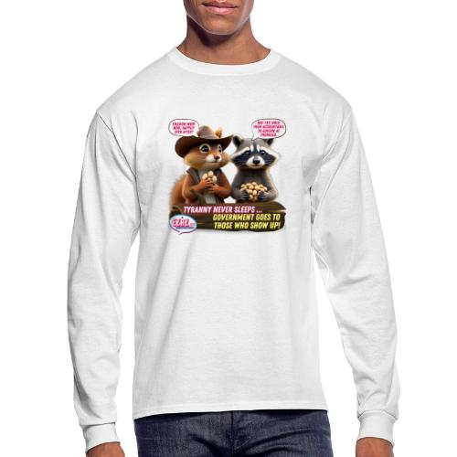 Freedom Squirrel and Raccoon - Men's Long Sleeve T-Shirt