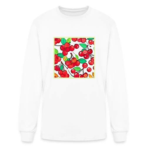 Cherry Pattern Design - Men's Long Sleeve T-Shirt