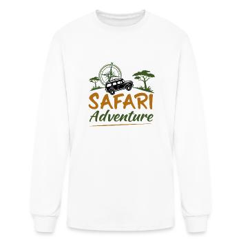 safari - Men's Long Sleeve T-Shirt - white - Front