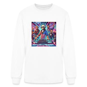 Party like a president, President's Day - Men's Long Sleeve T-Shirt - white - Front