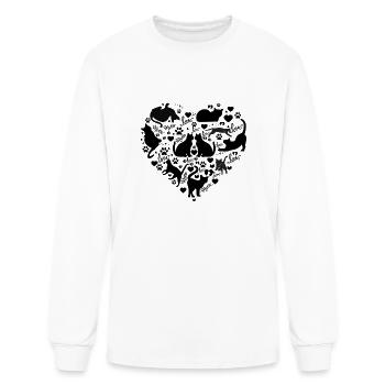 Cat Lovers - Men's Long Sleeve T-Shirt - white - Front