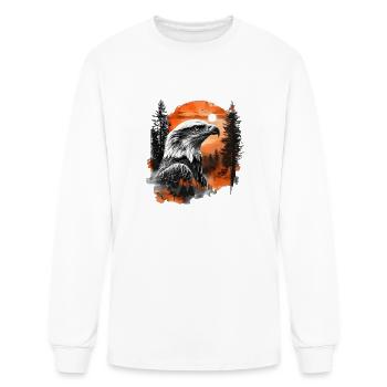 eagle - Men's Long Sleeve T-Shirt - white - Front