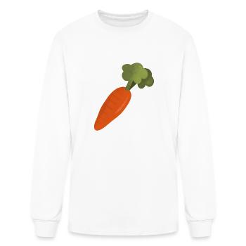 carrot - Men's Long Sleeve T-Shirt - white - Front