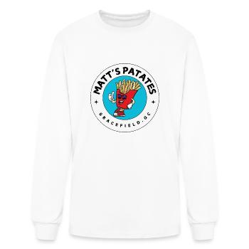 Matt Patate - Men's Long Sleeve T-Shirt - white - Front