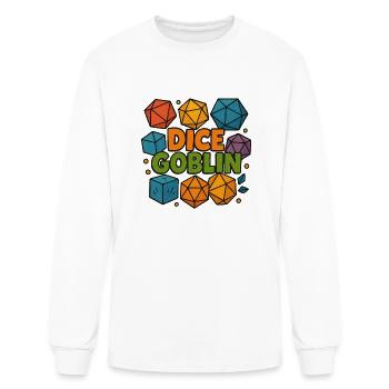 Dice Goblin - Men's Long Sleeve T-Shirt - white - Front