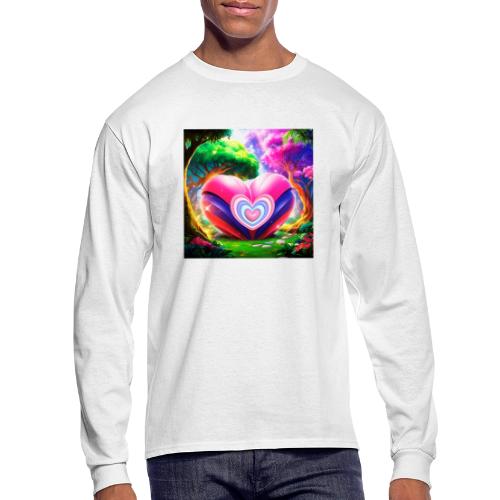 Double heart, fantasy, landscapes enjoy the magic - Men's Long Sleeve T-Shirt