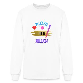 MOM In Million - Men's Long Sleeve T-Shirt - white - Front