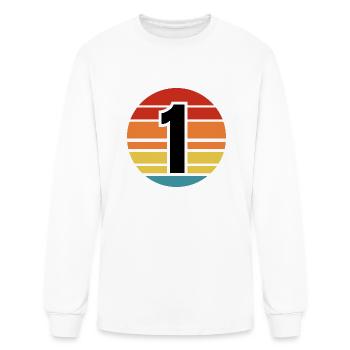 1st Birthday - Men's Long Sleeve T-Shirt - white - Front