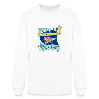 Swipe DM Post - Men's Long Sleeve T-Shirt - white - Front