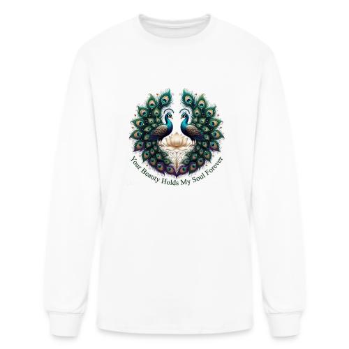 Your Beauty Holds My Soul Peacock Gifts T-Shirt - Men's Long Sleeve T-Shirt