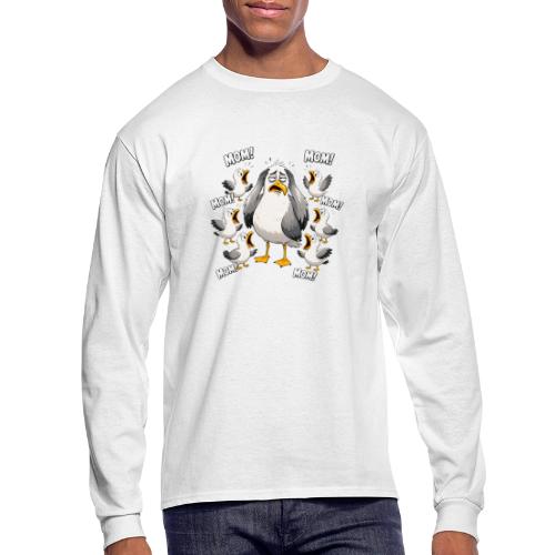 Seagull Mom Chaos - Men's Long Sleeve T-Shirt