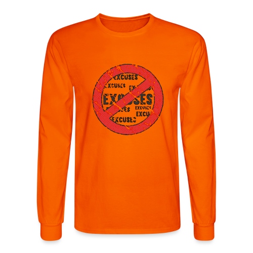 No Excuses | Vintage Style - Men's Long Sleeve T-Shirt